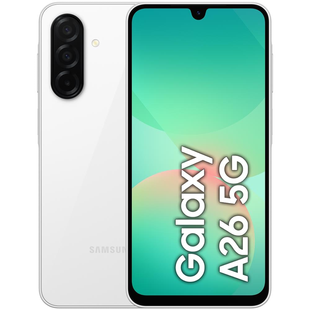 Galaxy A26 5G AI 128GB 6GB Ram Display 6.7” Super AMOLED Main Camera 50MP Dual Sim USB Type-C Exynos Android 15 5000 mAh White Italia - Foto 1