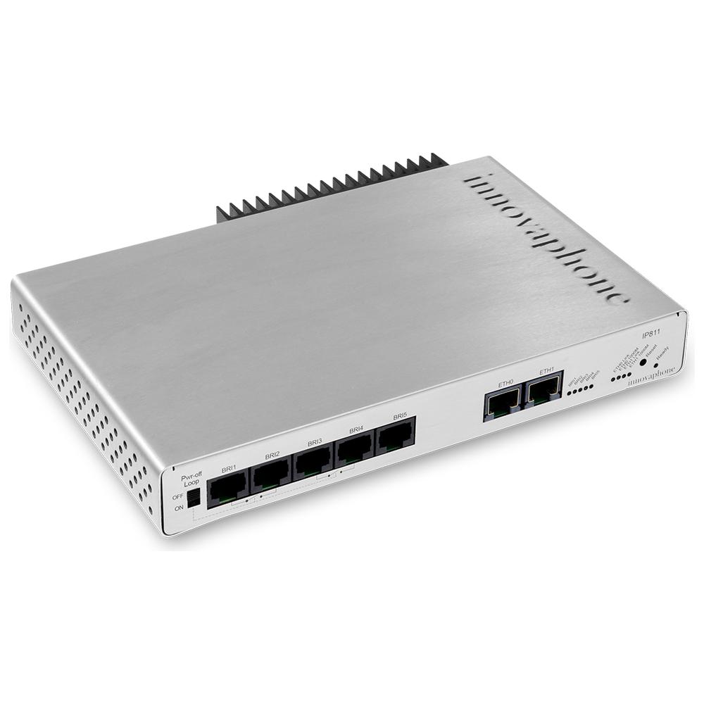 Router Gateway IP811 5 x BRI / 2x Gigabit Ethernet 10,100,1000 Mbit / s Colore Grigio - Foto 2