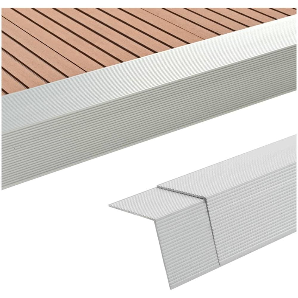 Profili Angolari Per Decking In Alluminio 170 Cm Argento - Foto 1
