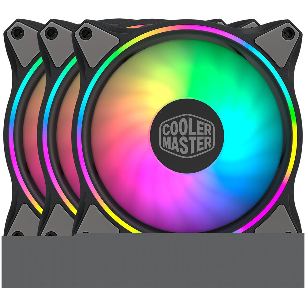 Ventole PC MasterFan MF120 Halo 3in1 Diametro 12 cm Colore d'illuminazione Multi - Foto 1