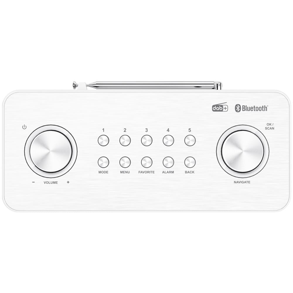 CR-ST80DAB-B Radio Portatile DAB+, FM RDS Bianco - Foto 2
