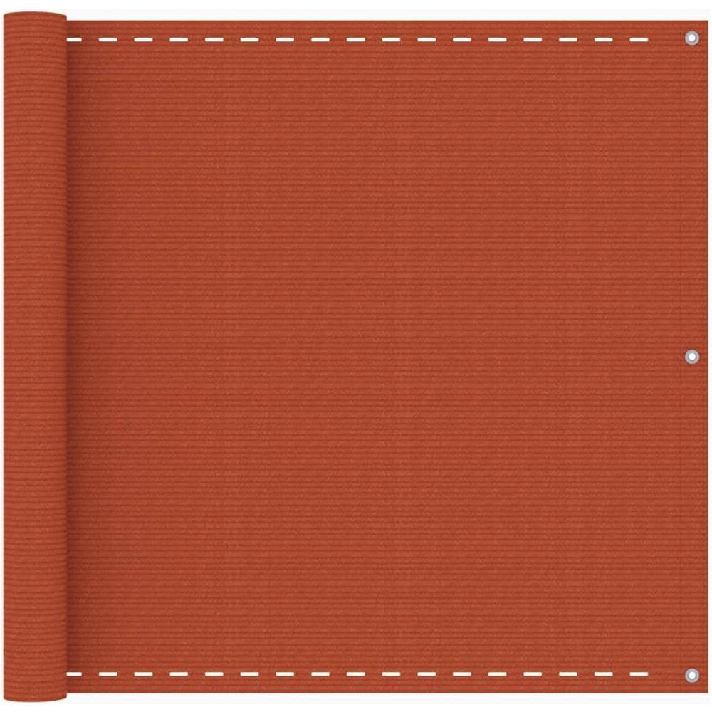 Schermo Frangivista per Balcone Arancione 90x500 cm in HDPE - Foto 1