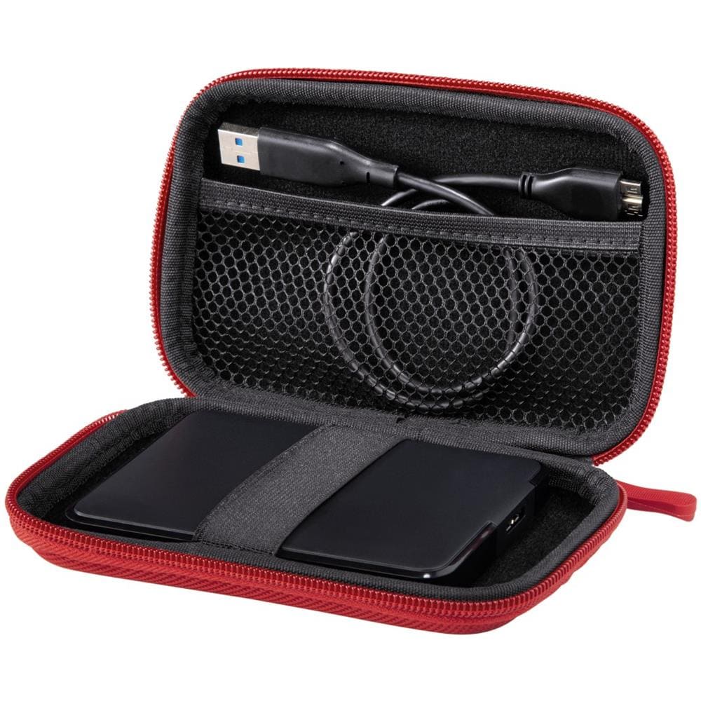 00095548 Custodia a tasca EVA (Acetato del vinile dell'etilene) Rosso custodia HDD / SSD - Foto 5