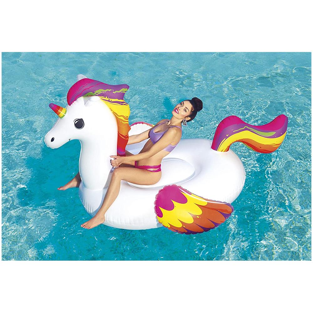 41113 galleggiante da piscina e da spiaggia Multicolore, Bianco Gonfiabile cavalcabile Vinile - Foto 2