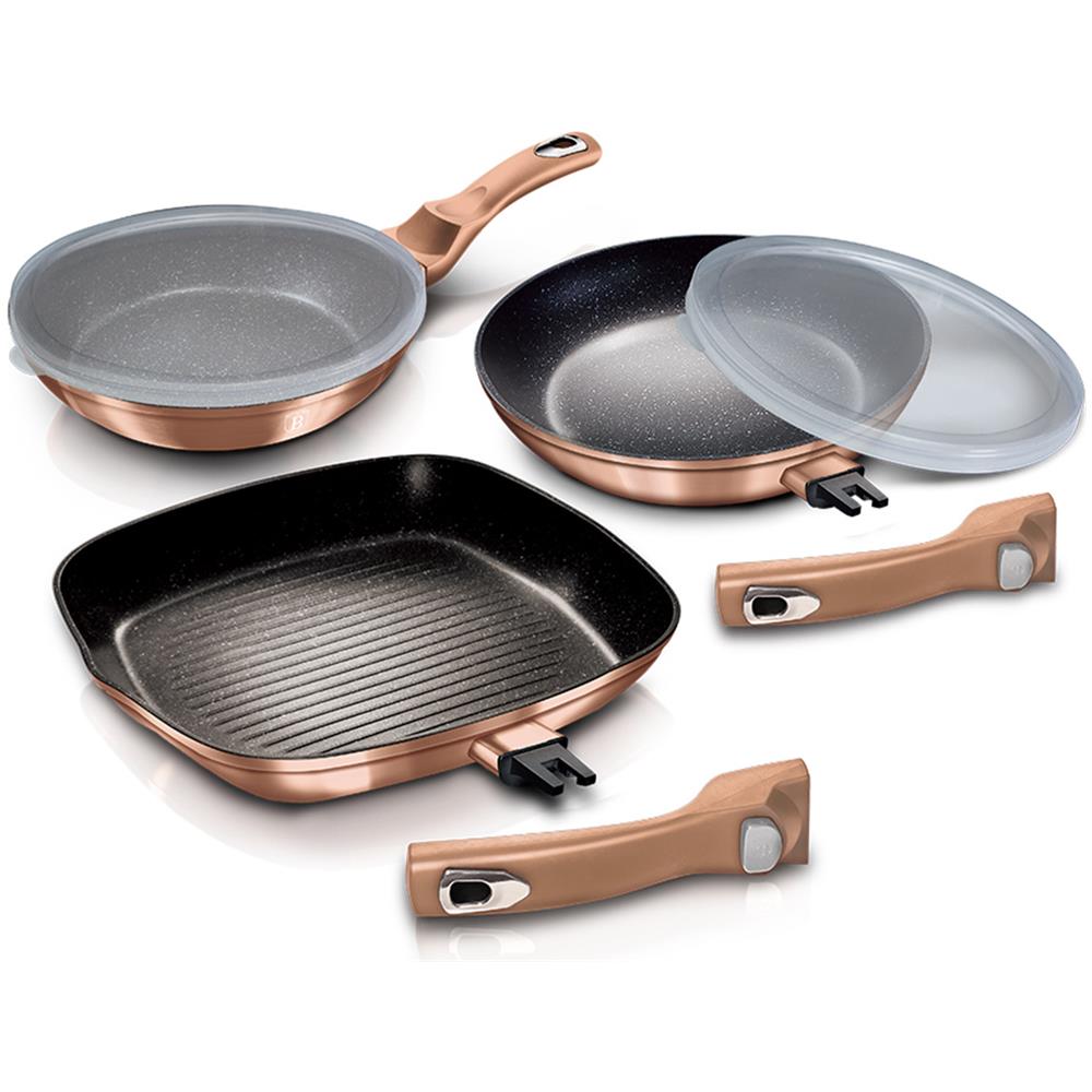 Set Di 3 Pentole Per Granito Berlingerhaus Bh-7038 - Foto 1