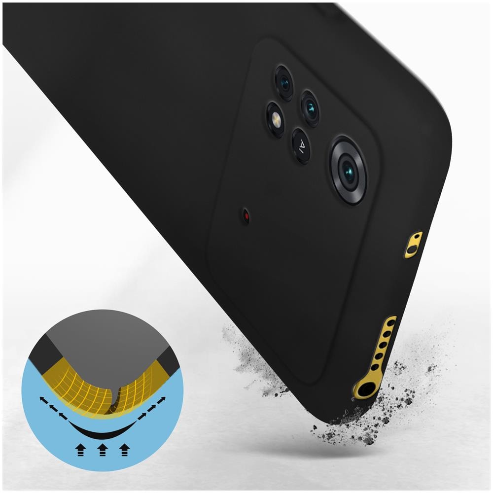 Cover Per Xiaomi Poco M4 Pro 4g In Silicone Semi-rigido Soft-touch Nera - Foto 5