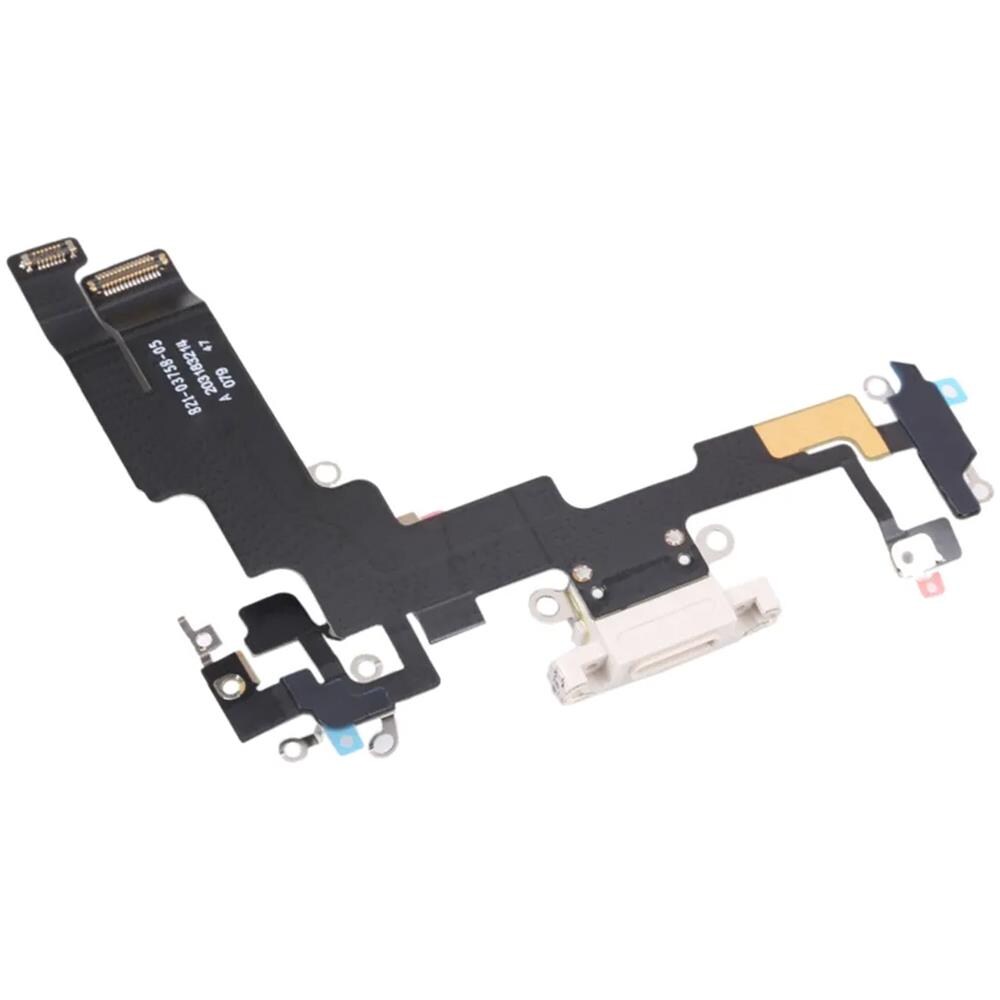 Connettore Di Ricarica Compatibile Per Iphone 14, Lightning + Microfono Bianco - Foto 2