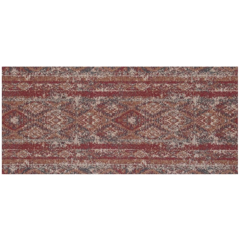 Tappeto Passatoia Tessuto Jacquard Linea Emozioni Disegno Persia Rosso 57x320 Rosso - Foto 1