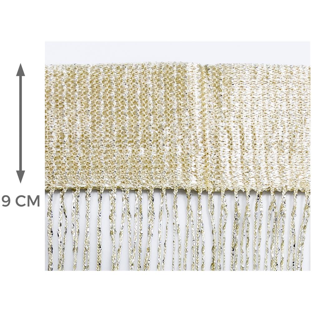 Tenda Antimosca Antirumore Caduta Pannello Porta Finestra Casa Multistring Silver 100x200 Crema - Foto 5