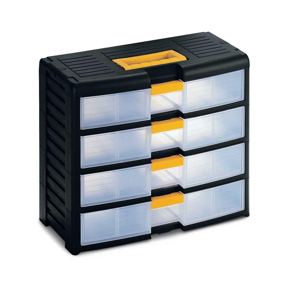 Cassettiera Bricolage Store-age 42001 nero / trasparente L39,1 x P19,7 x H33,4 - Foto 1