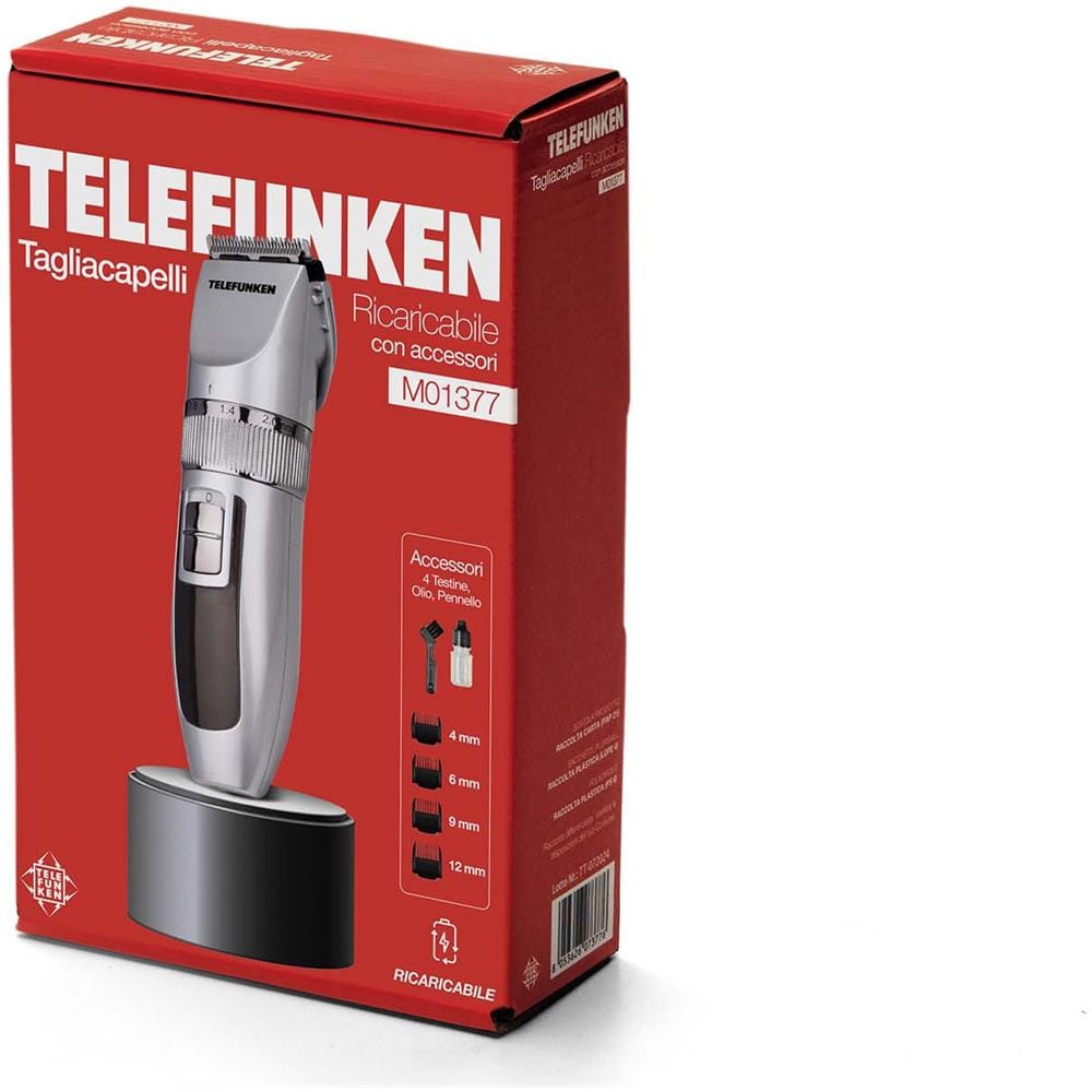 M01377 Tagliacapelli a Batteria Ricaricabile con Accessori - Foto 4