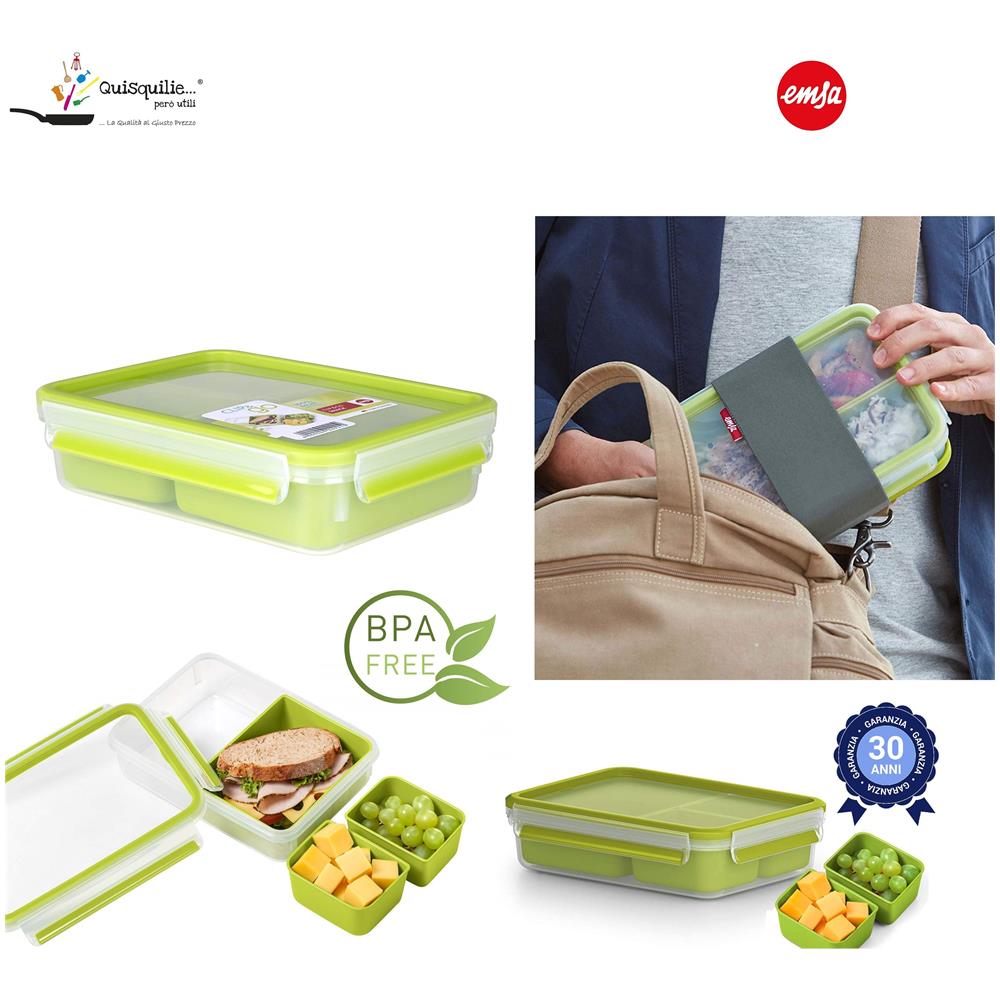 518100 Recipiente Per Cibo Rettangolare Scatola 1,2 L Trasparente 1 Pz - Foto 2