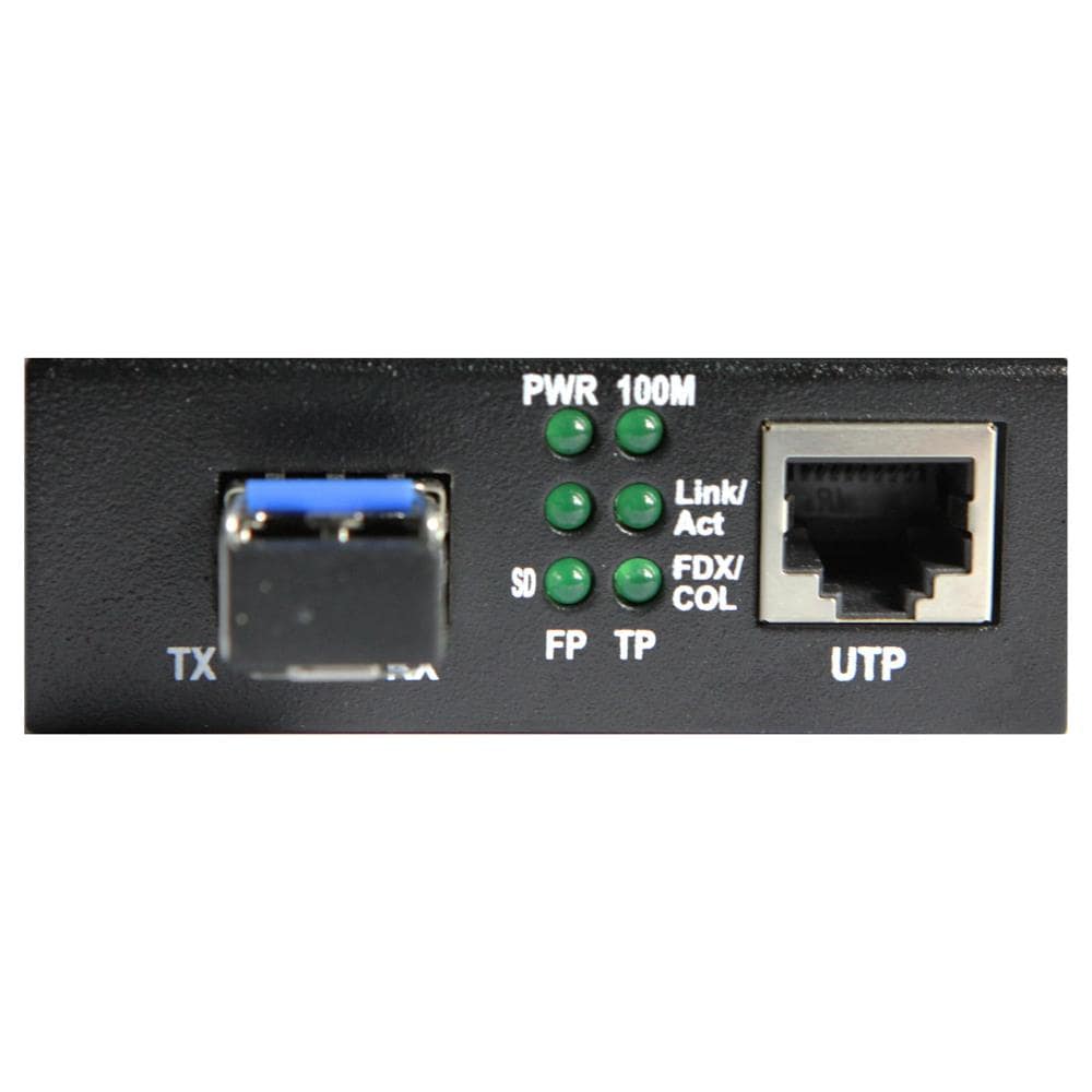 ver Convertitore Rj45 10/100 Con Modulo Sfp Fast Ethernet Monomodale Nero - Foto 2