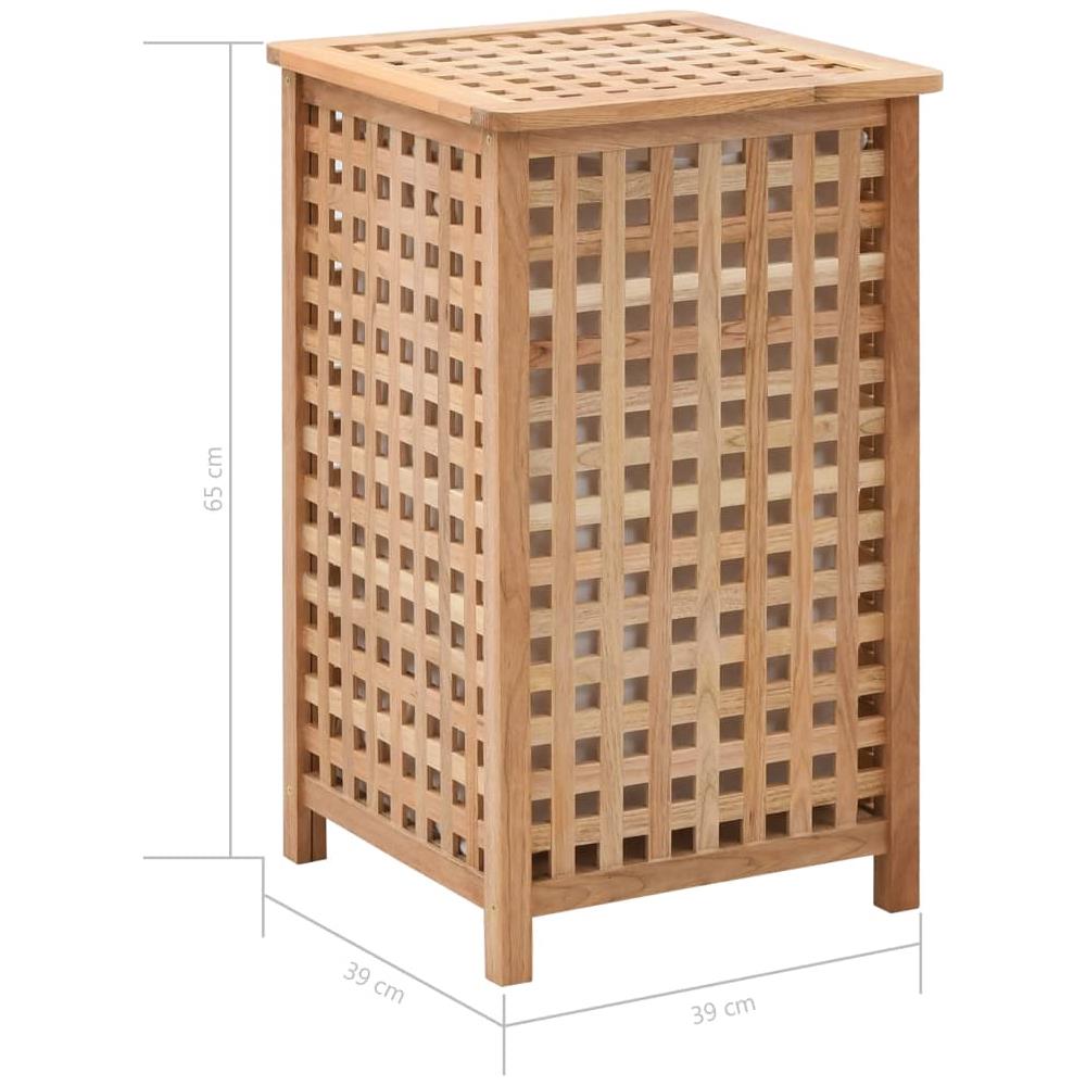 Portabiancheria 39x39x65 Cm In Legno Massello Di Noce - Foto 7