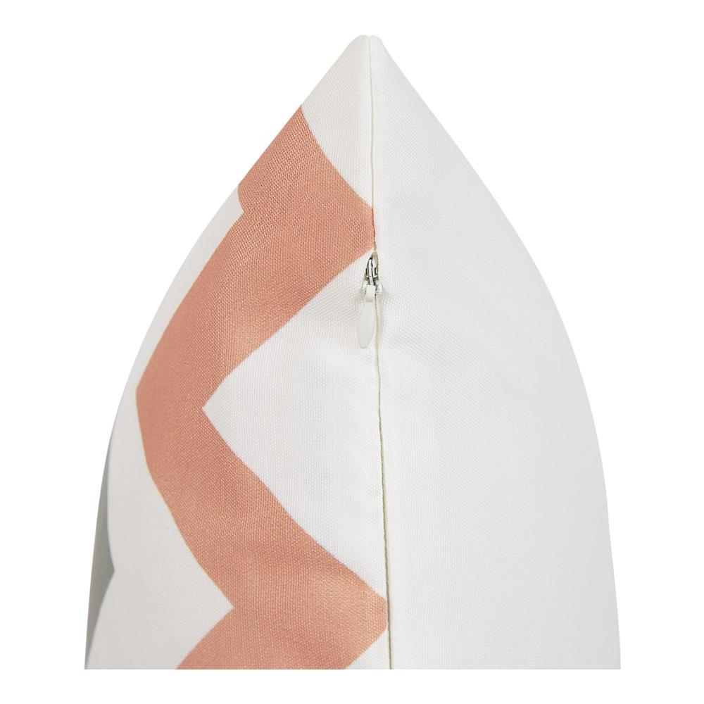 Set Di 2 Cuscini Da Esterno Con Motivo Chevron Multicolore 45 X 45 Cm Lagaro - Foto 2
