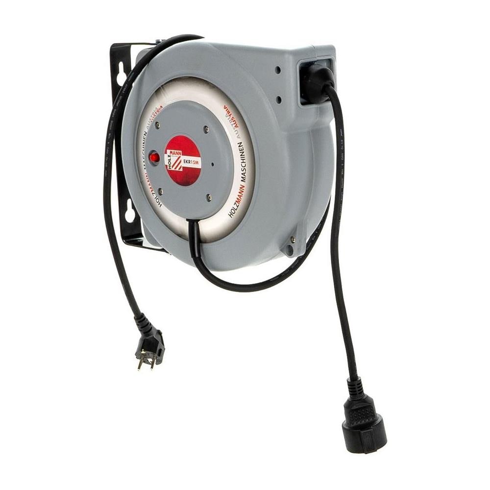 Avvolgicavo Automatico Rientrante 15m Elettrico Prolunga 230v Holzmann Ekr15m - Foto 2