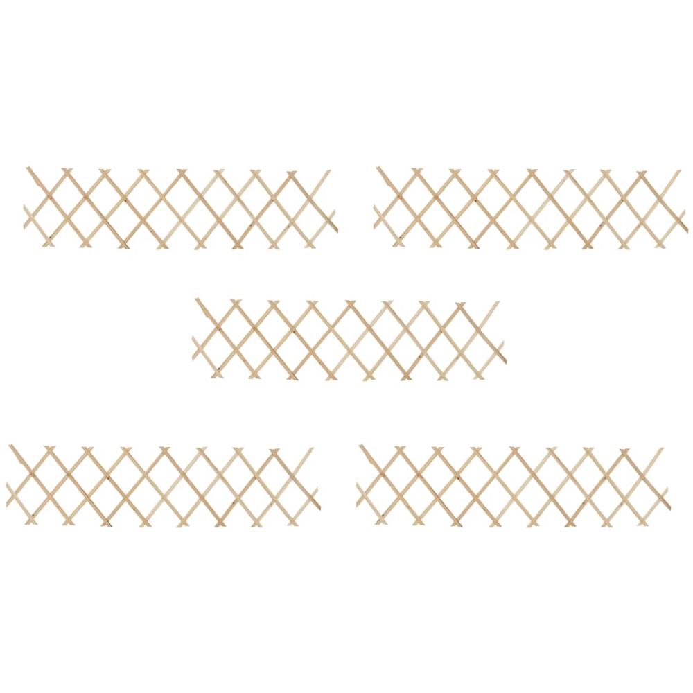 Recinzione a Traliccio 5 pz in Legno di Abete 180x30 cm - Foto 1