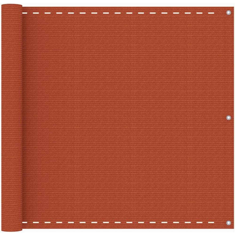 Paravento da Balcone Arancione 90x400 cm in HDPE - Foto 1