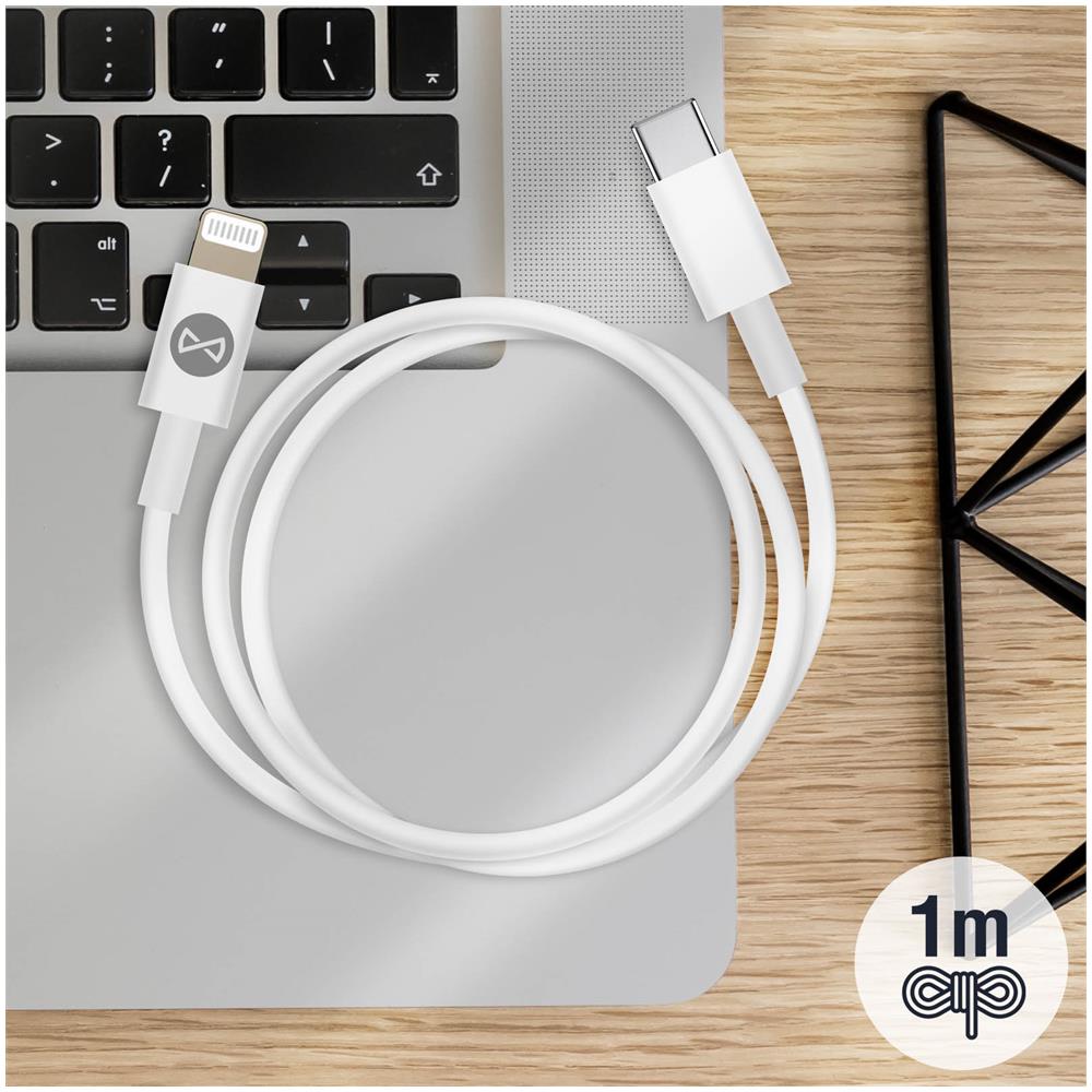 Cavo Da Usb-c A Lightning Carica Rapida E Sincronizzazione 1m Bianco - Foto 5