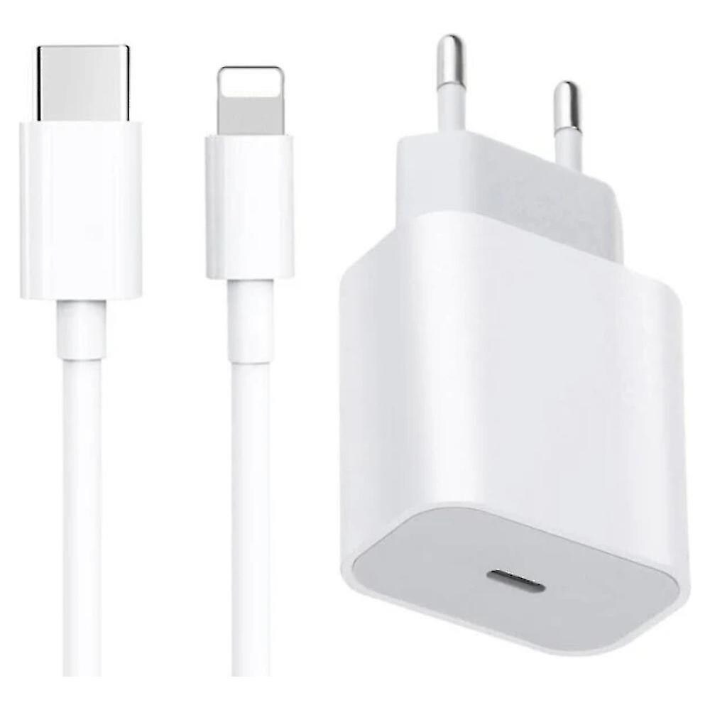 Caricatore Di Iphone Apple 11/11/13 Adattatore Di Alimentazione Usb-c 20w+2m Cavo Dati Ue - Foto 1
