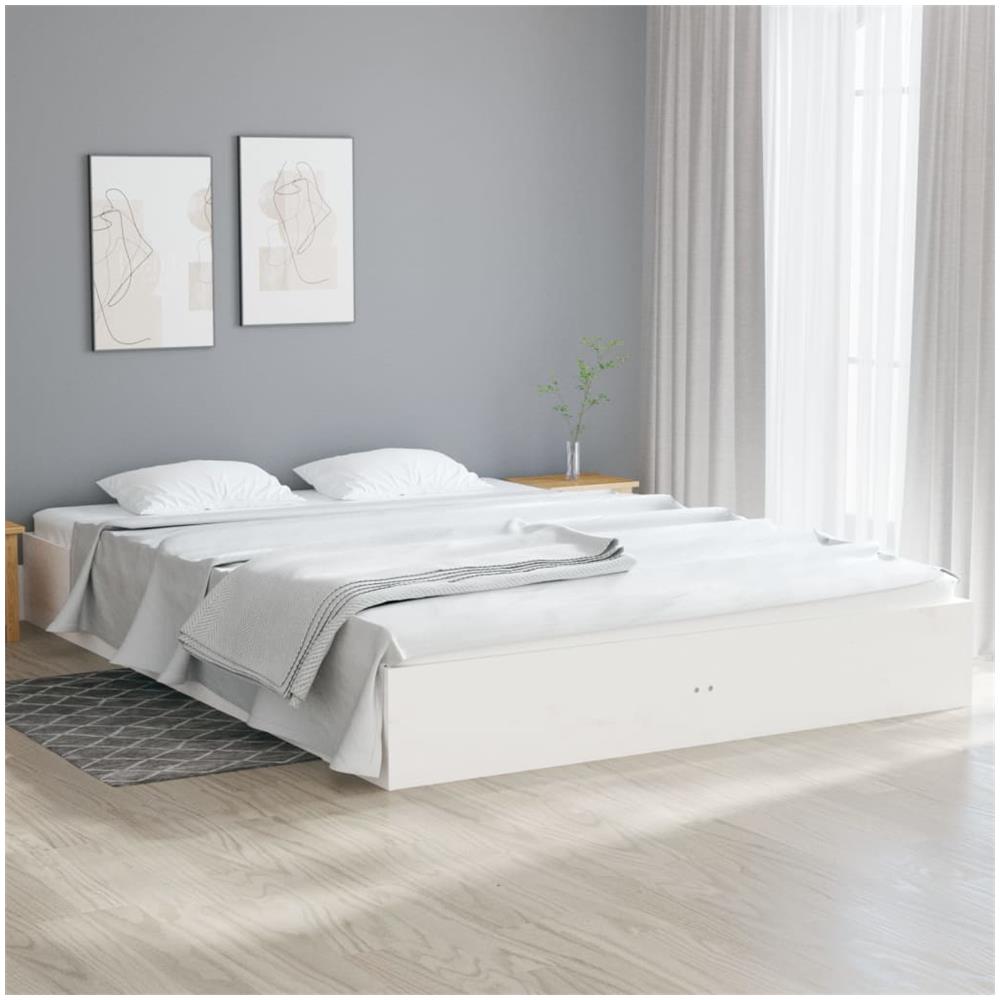Giroletto Bianco in Legno Massello 150x200 cm King Size - Foto 1