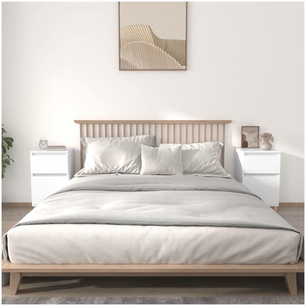 Comodini 2pz Bianchi 40x35x70 Cm - Foto 1