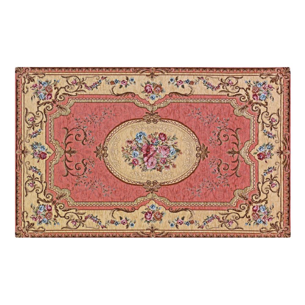 Tappeto Salotto Camera Velour Antiscivolo Mod. Abusson Suardi Vari Colori 140x200cm Rosa - Foto 1