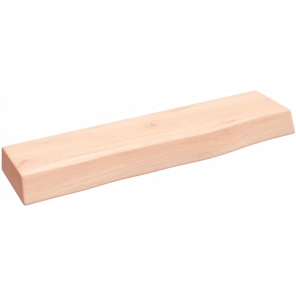 Ripiano a Parete 40x10x4 cm Legno Massello Rovere Non Trattato - Foto 1