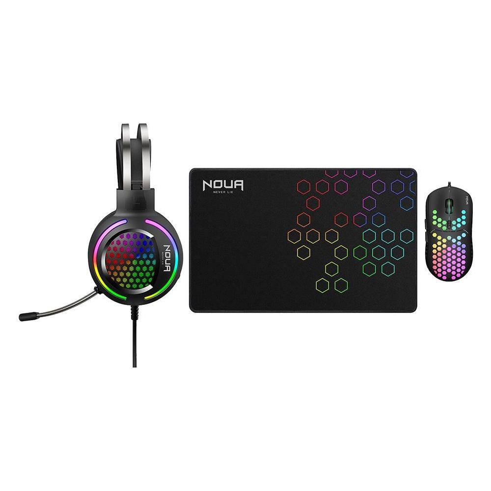 Kit Gaming Uranus Combo 3in1 Mouse, Cuffie e Tappetino - Foto 1