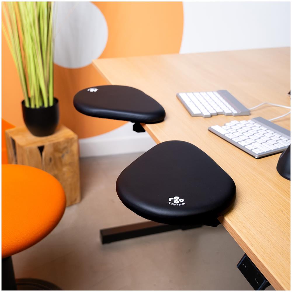 RGOARMSP Poggiapolso Ecopelle, MDF Nero - Foto 11