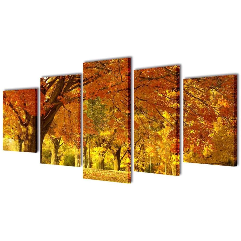 5 Pz Set Stampa Su Tela Da Muro Acero 100 X 50 Cm - Foto 1