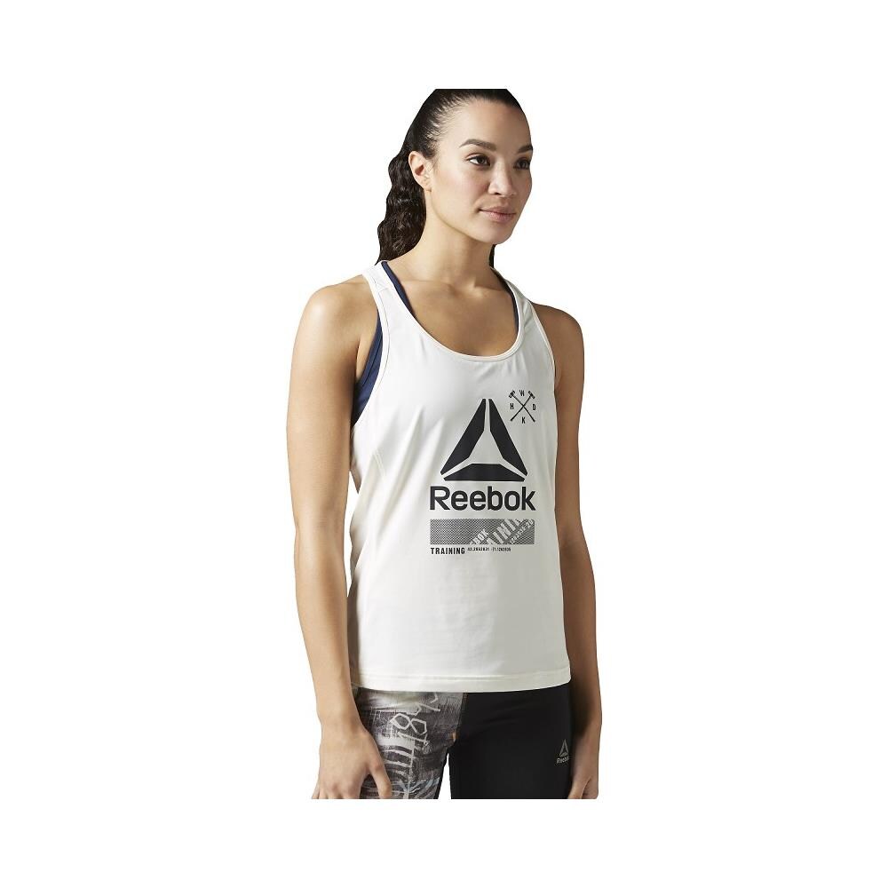 Undershirt Reebok Crossfit Bk3125 Activchill Graphic White Medium - Foto 1