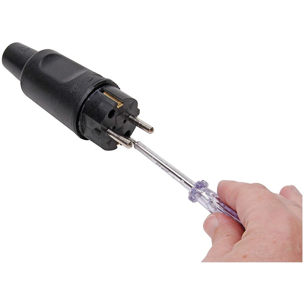 179516009, Presa Schuko In Gomma Con Passacavo Di Protezione, Colore: Nero - Foto 2