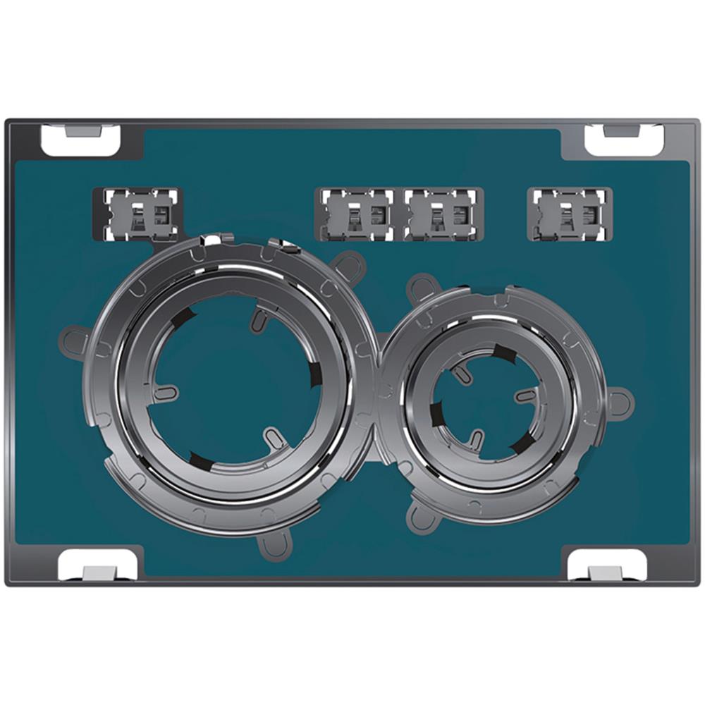 Placca Di Comando Sigma 21 Cromato A Doppio Tasto Personalizzabile Con Materiali Naturali | 115.884.00.1 - Foto 10