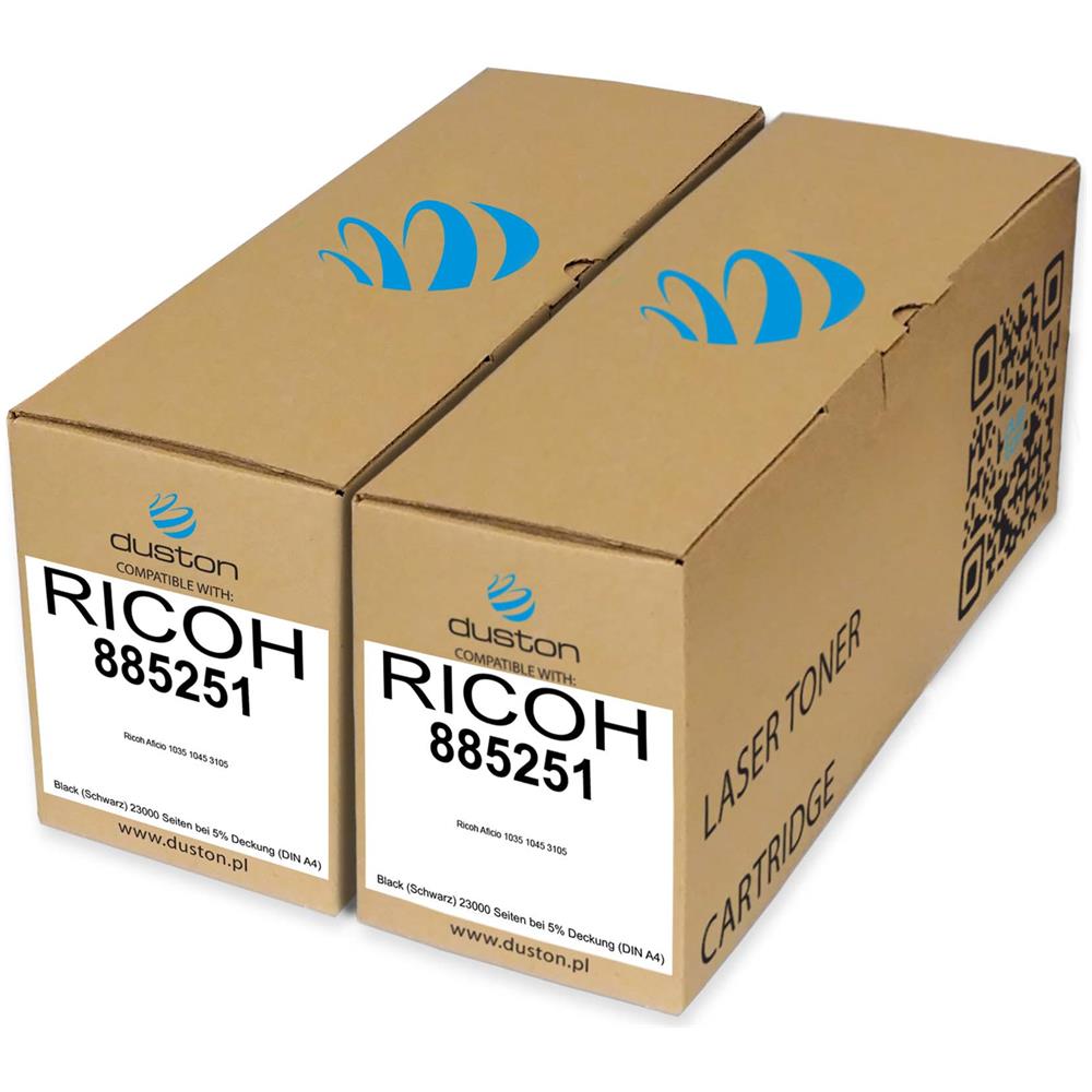 TONER COMPATIBILE - 2x 885251, Type3205 Negro Compatible Con Ricoh Aficio 1035 1045 3105 - Foto 1