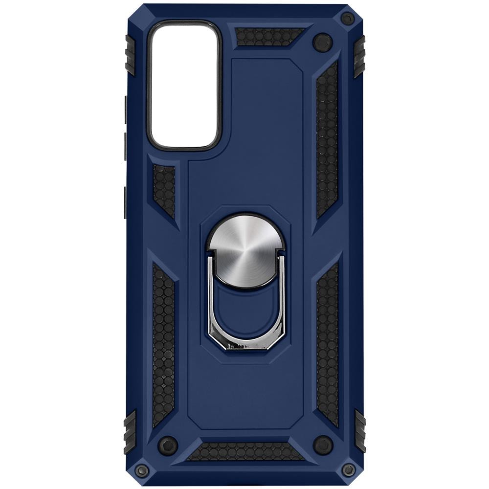 Cover Samsung Galaxy S20 Fe Bi-materia Anello Magnetico Stand Blu - Foto 1