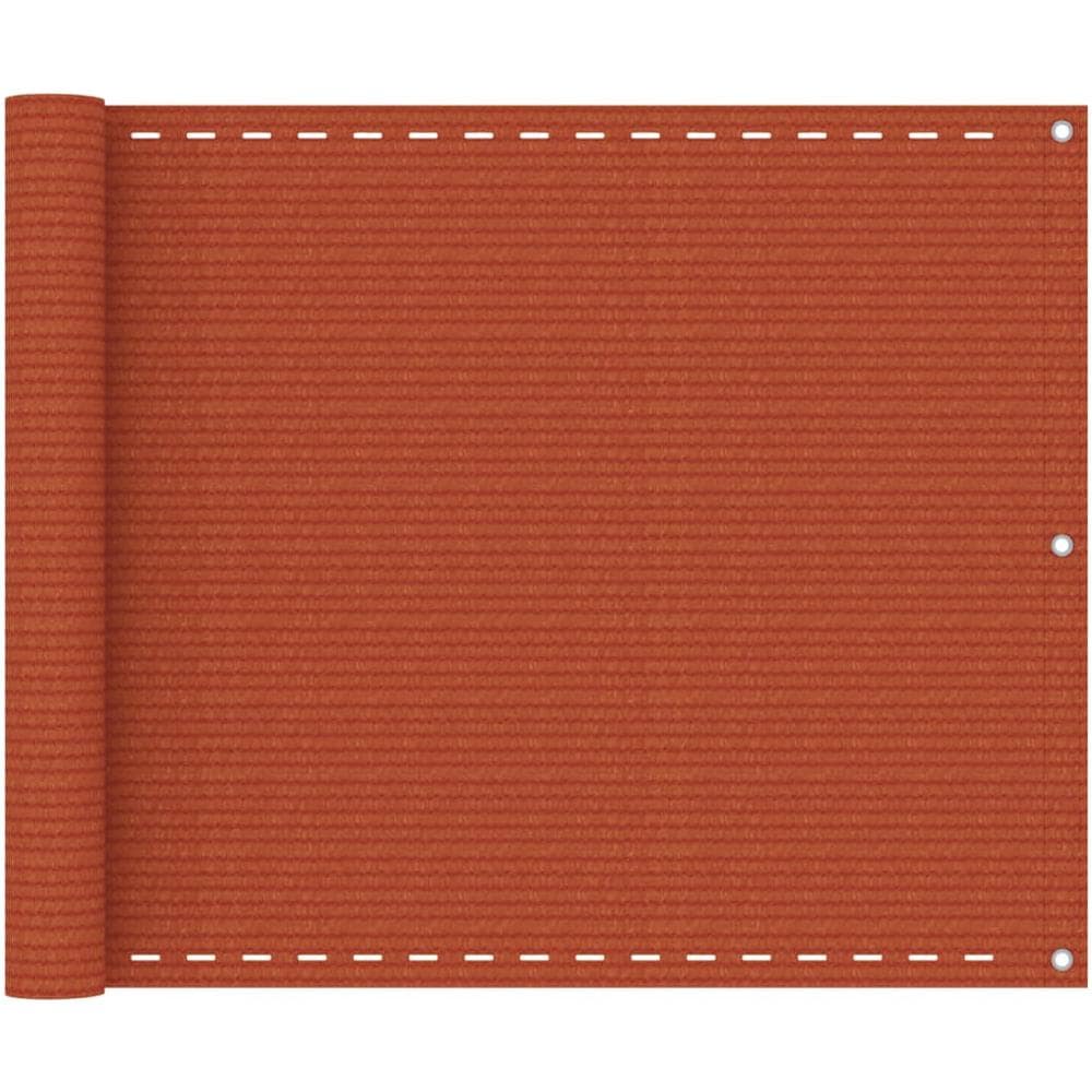 Paravento da Balcone Arancione 75x300 cm in HDPE - Foto 1