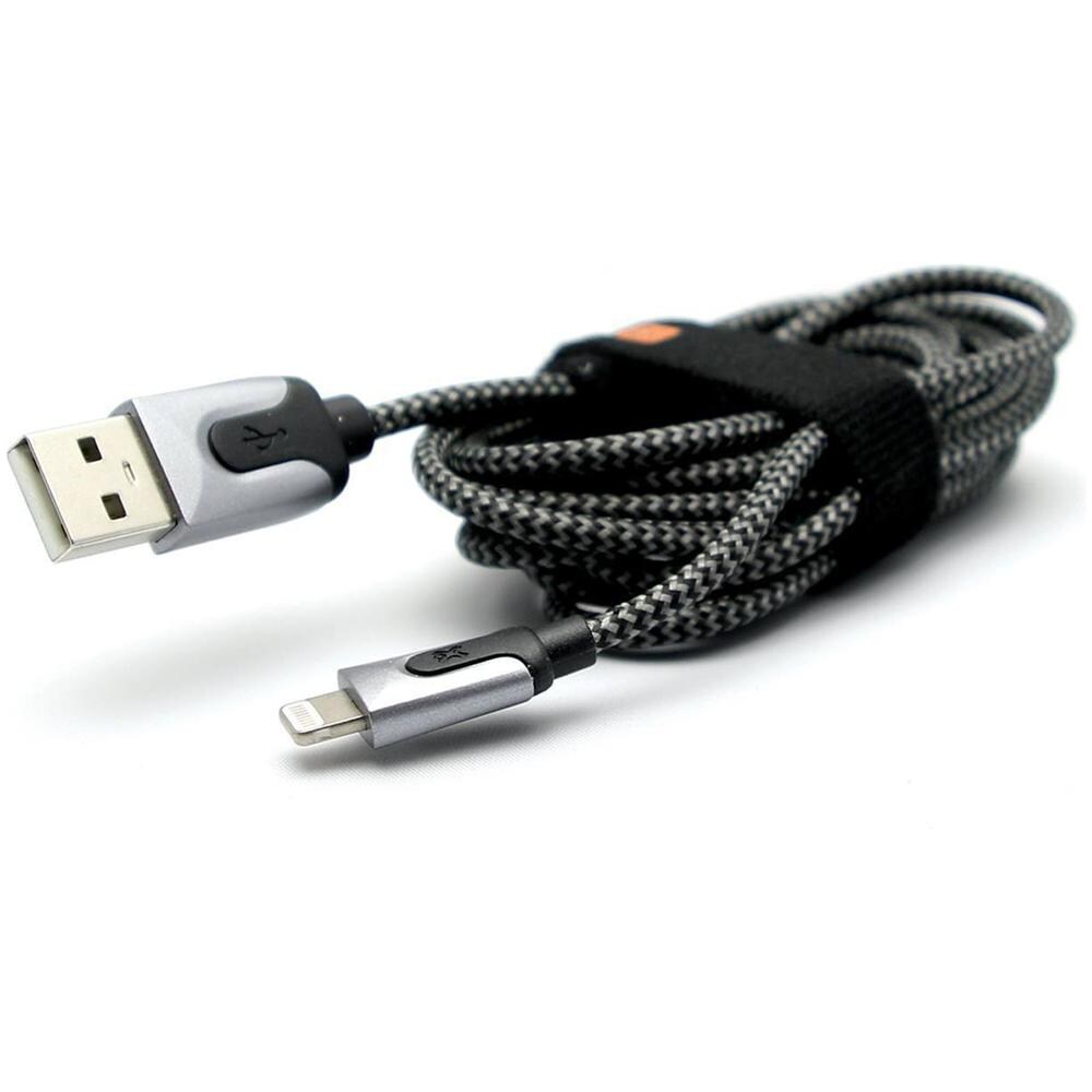 Mac USB / Lightning, 2 m, USB A, Lightning, Maschio / maschio, Dritto, Dritto, Nero, Grigio - Foto 1