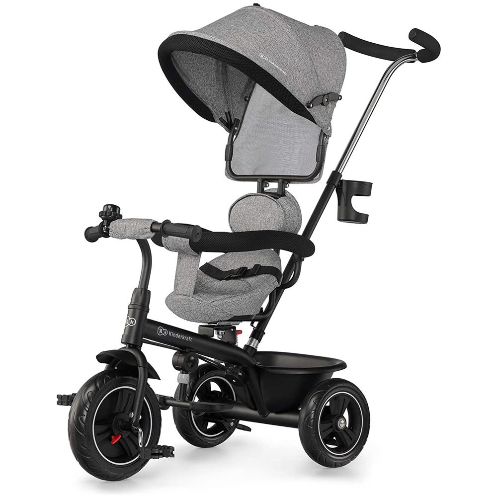 Triciclo Per Bambini Con Sedile A 360°, Grigio Kinderkraft - Foto 1
