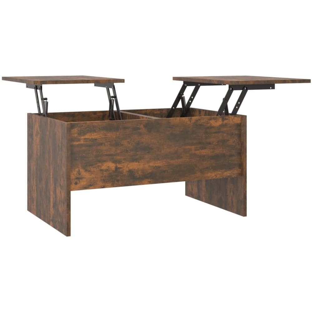 Tavolino da Salotto Rovere Fumo 33x33x34,5 cm Legno Multistrato