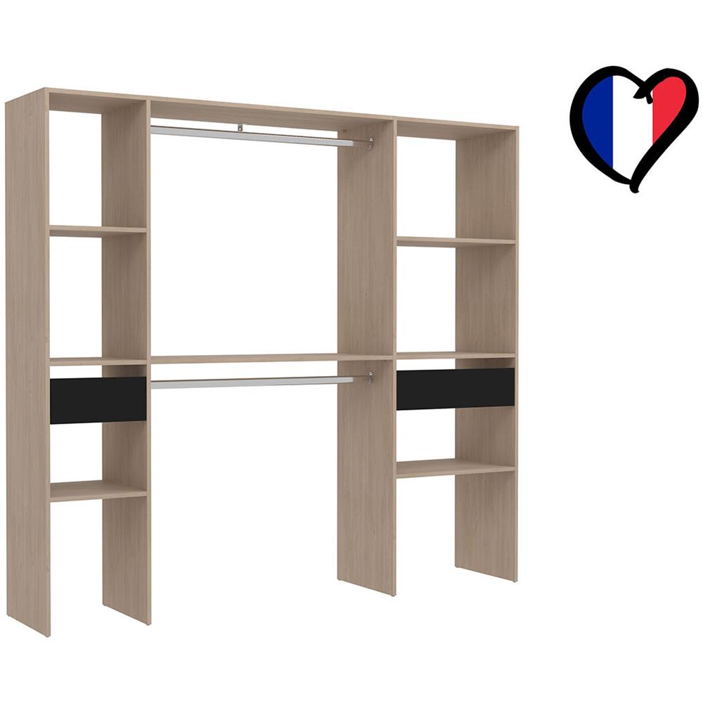 Elysee Armadio In Legno, 2 Armadi, 6 Ripiani, 2 Cassetti - Foto 2