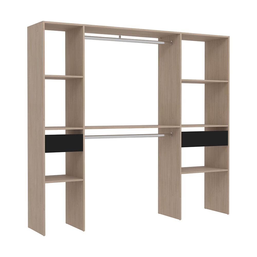 Elysee Armadio In Legno, 2 Armadi, 6 Ripiani, 2 Cassetti - Foto 1