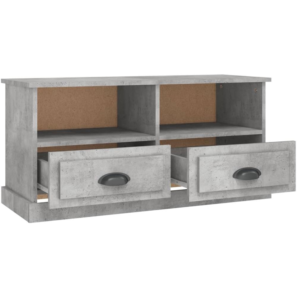 Mobile Porta Tv Grigio Cemento 93x35,5x45cm Legno Multistrato - Foto 7