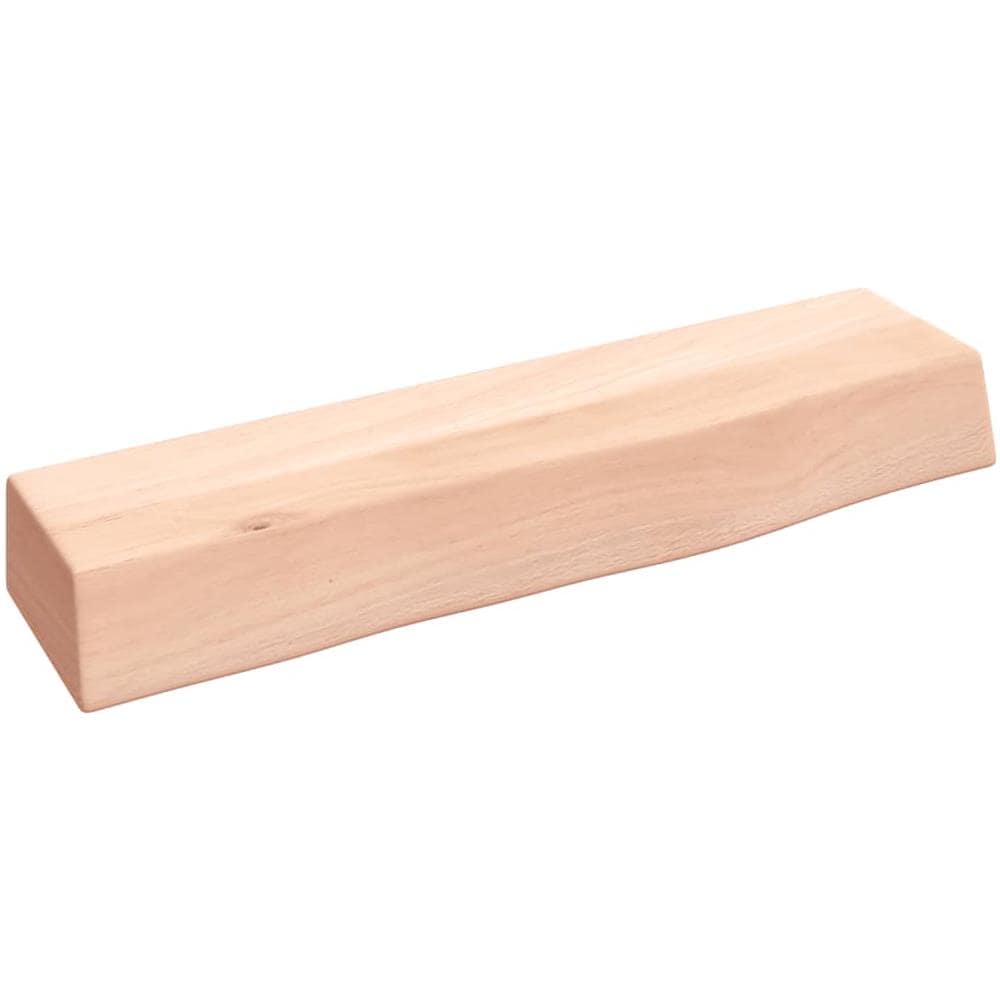 Ripiano a Parete 40x10x6 cm Legno Massello Rovere Non Trattato - Foto 1