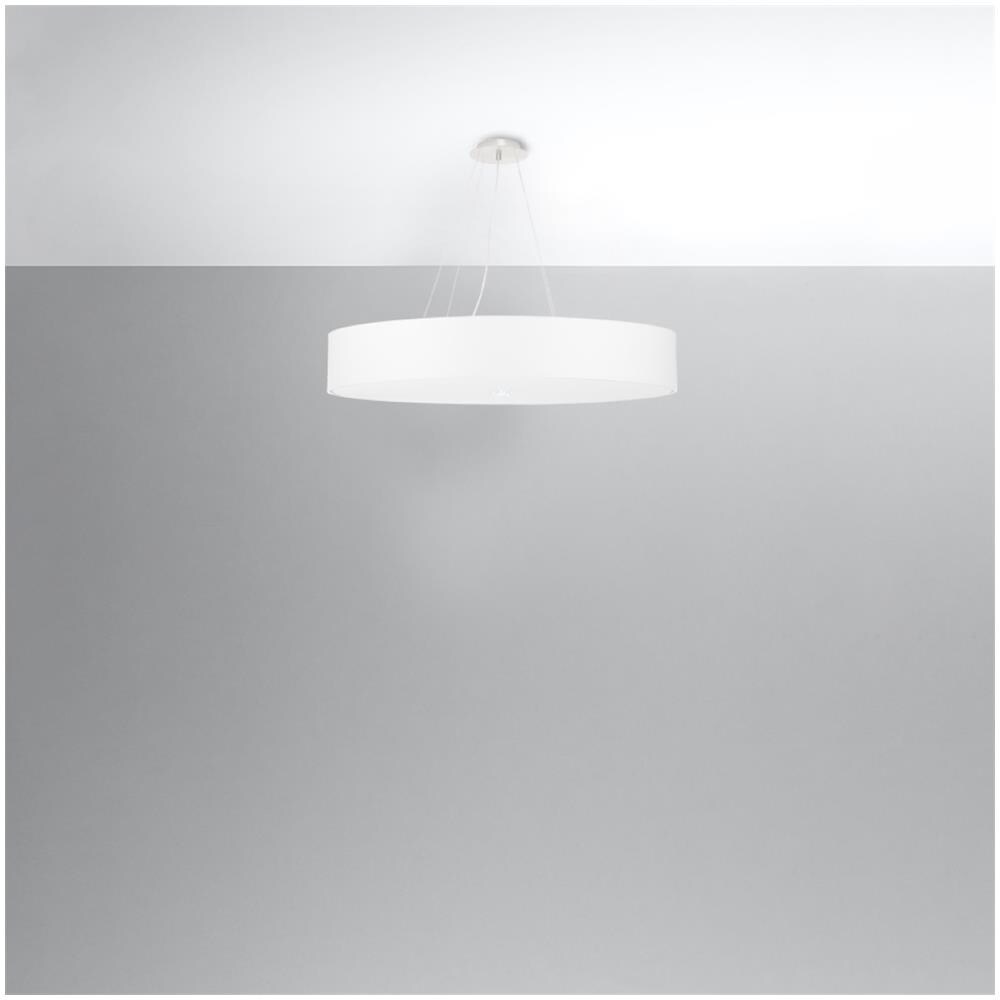 Lampadario Skala 80 Bianco Sl. 0803 - Minimalista Lampadario Bianco 105x80x80 Cm - Foto 2