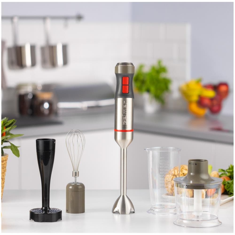 Frullatore ad Immersione ZHB4652 Potenza 1400 Watt Colore Grigio, Argento - Foto 2