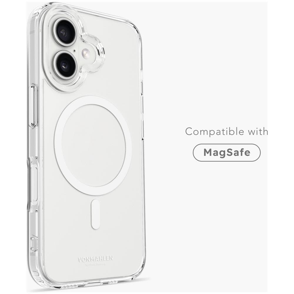 Transparent Case custodia per cellulare 15,5 cm (6.1") Cover Trasparente, Bianco - Foto 2
