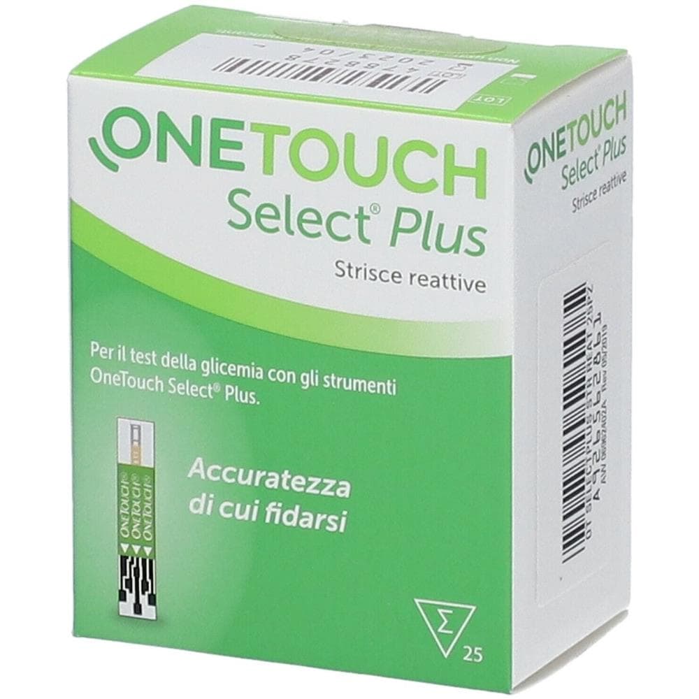 Strisce Misurazione Glicemia Onetouch Select Plus 25 Strisce - Foto 1
