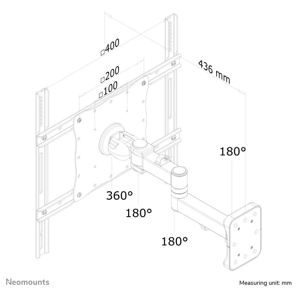 FPMA-W960 Supporto a Parete per Monitor /TV - Foto 6