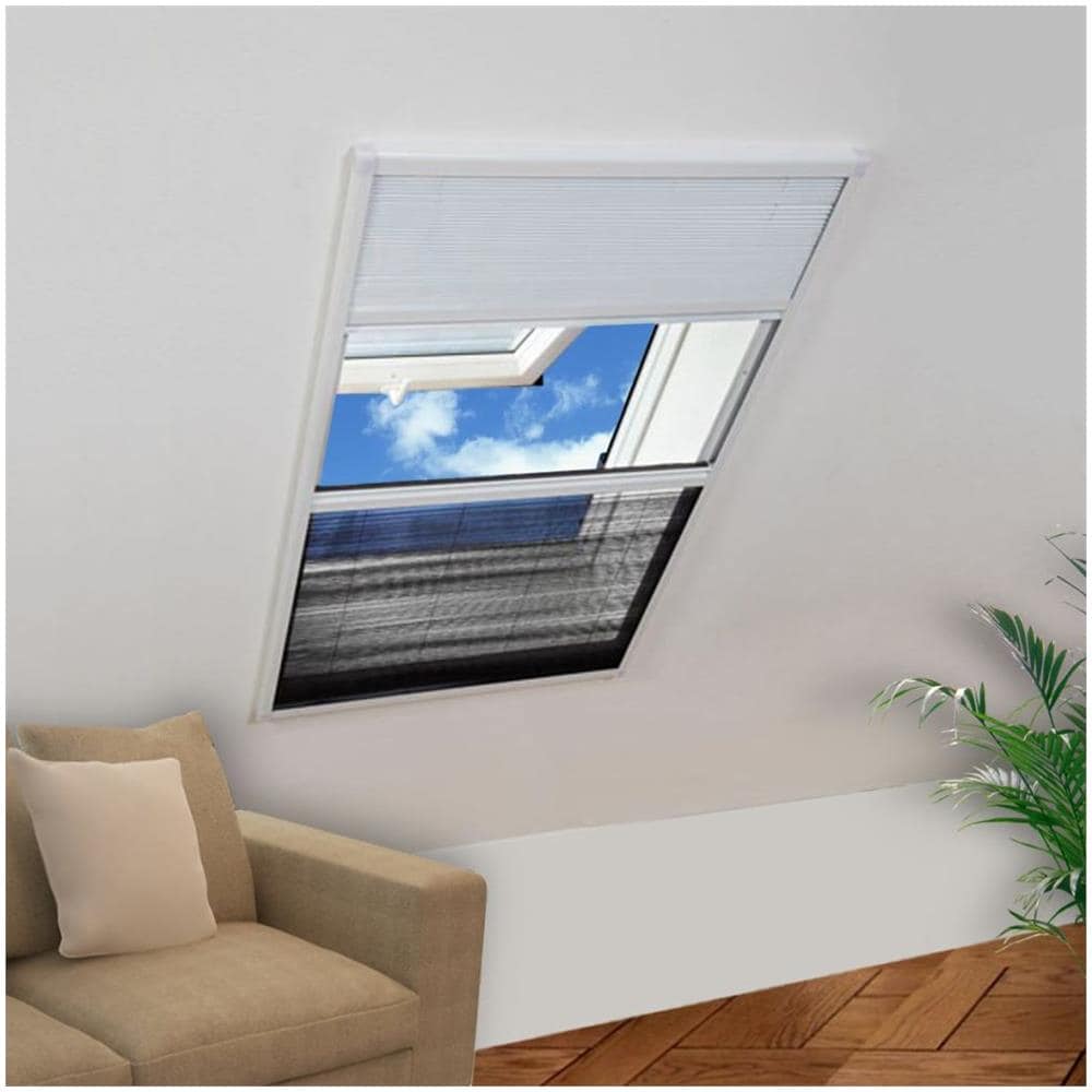 Finestra Per Insetti Plisse 160 X 80 Cm In Alluminio Con Ombra - Foto 2